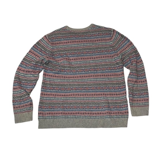 Old Navy Multicolor Sweater Fair isle Dad sweater crew neck  XL - Picture 6 of 9